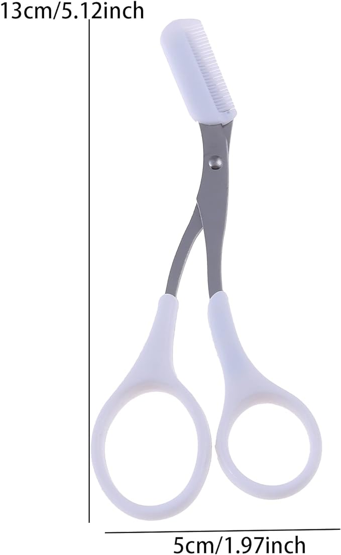 ARYRA Mayu Scissors, Eyebrow Scissors, With Comb, For Eyebrow Cleaning, Compact, Eyebrow Scissors, Eyebrow Scissors, Eyebrow Scissors, Eyebrow Scissors, With Comb, Eyebrow Scissors, White - NewNest Australia