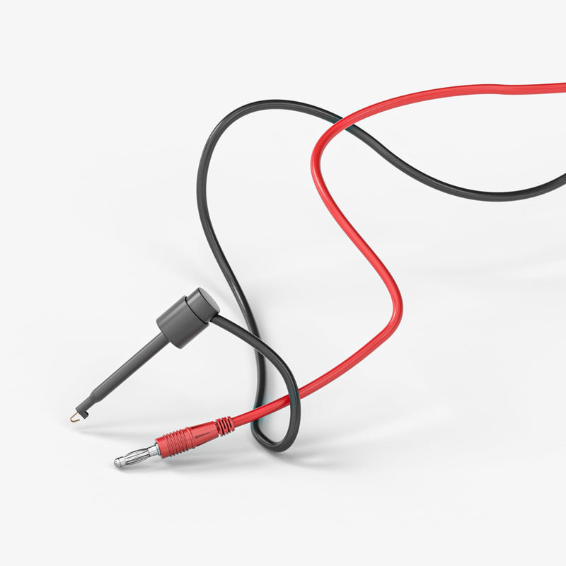 Goupchn 4PCS 4mm Banana Plug to Test Hook Clips Test Leads Copper Soft Cable Wires for Multimeter Electrical Testing 500V 5A 2