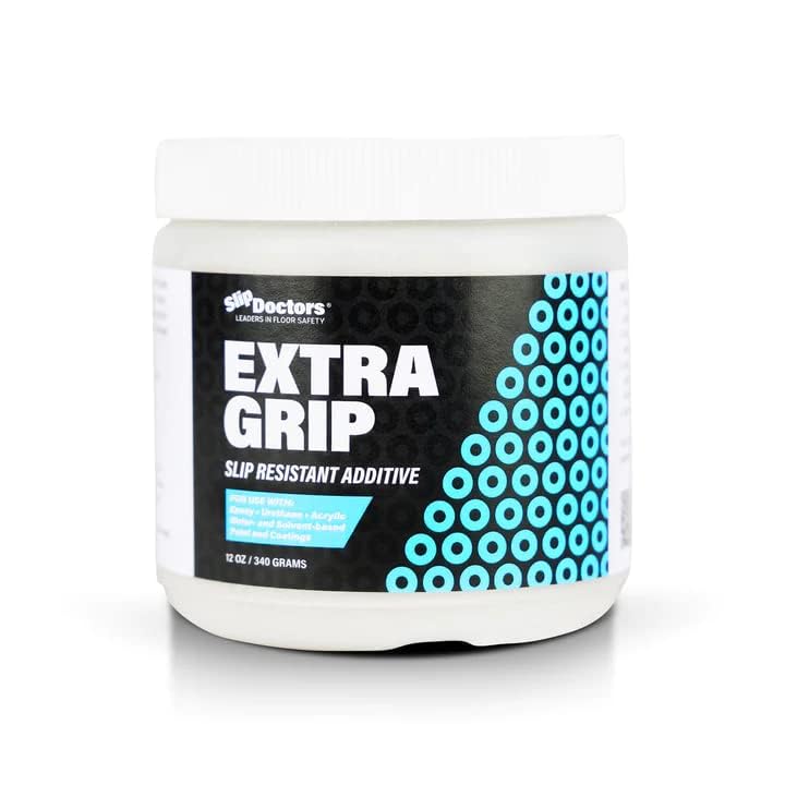 Non-Slip Paint Additive for Color Epoxy, Urethane, & Acrylic Paint - Extra Grip Anti-Skid Grit for Coatings