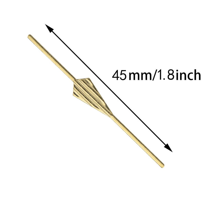 Chandelier Connector Clip ITROLLE 200PCS 45mm Stainless Steel Chandelier Lamp Bow Tie Connectors Chandelier Replacements Chandelier Bowtie Pin Golden