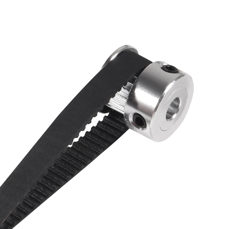 21PCS/Set GT2 Timing Belt Pulley Include 8pcs Mix Timing Belt 6 mm Width, 8pcs 20 Teeth 6mm Bore Belt Pulley Wheel, 4pcs Tensioner Spring Torsion with 1pcs Allen Wrench for 3D Printer