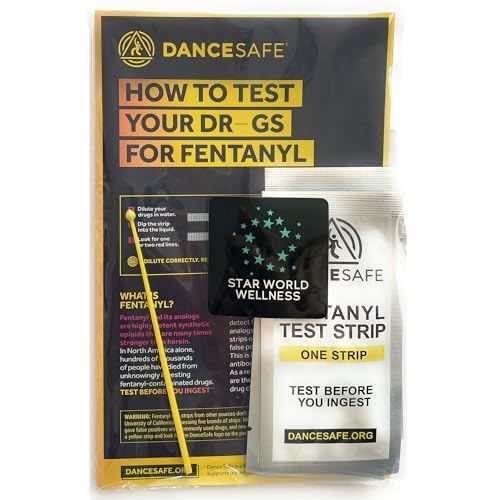 Fentanyl Test Strips Kit with Quick Results, 5 Pack, Testing for Liquid and Powder Substances, Rapid Response for Liquids, Powders and Pills, 10mg Micro Scooper Included