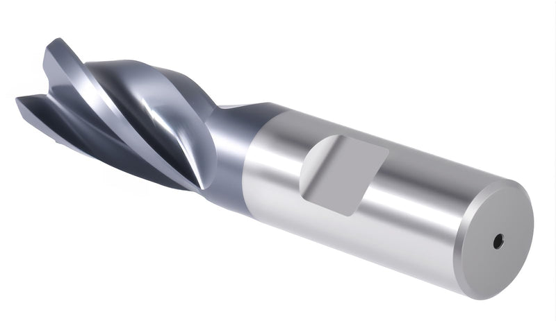 Accusize Industrial Tools 3/4'' by 3/4'' by 1-5/8'' by 3-7/8'' M42 (8% Cobalt) Tialn Finishing End Mill, C.N.C., Center Cutting, 6800-4081 | 3/4" Dia x 3/4" Shank, 1-5/8" Flute Length, 3-7/8" OAL, M42 8% Cobalt, TiAlN Coated, 4 Flute, Center Cutting 3/4"