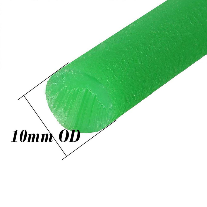 Beduan PU Transmission Round Belt 10mm OD High-Performance Urethane Belting Green for Conveyor Bonding Machine Dryer 10 Ft 10mm x 10ft 1