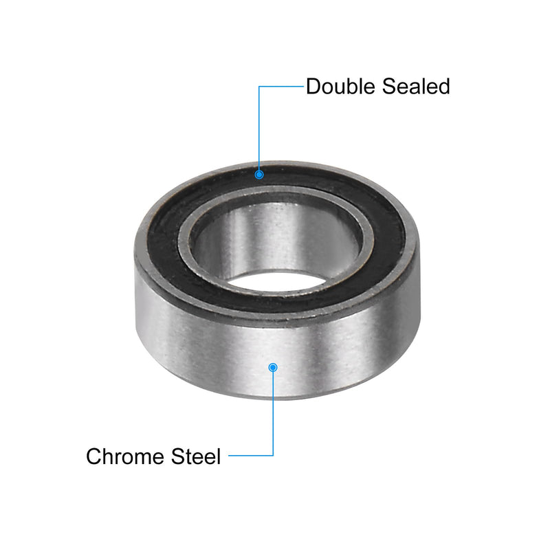 uxcell 20pcs MR74-2RS Deep Groove Ball Bearings 4x7x2.5mm Chrome Steel Miniature Bearing Double Sealed Precision Bearings, P6 (ABEC 3) 20 - NewNest Australia