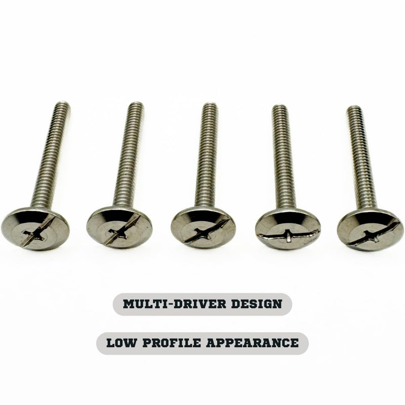 Combo Sidewalk Bolts, 304 Stainless Steel, Hurricane Hardware, 1/4" X 1-1/2", 25-Pack 1/4" X 1-1/2"