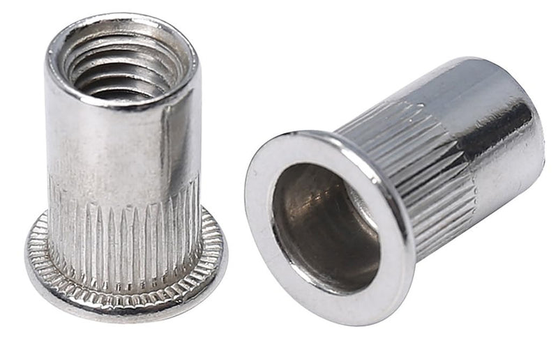 1/4-20 Rivet Nuts 100-Piece Stainless Steel Rivnuts Threaded Insert Nutsert 1/4-20UNC 1/4-20