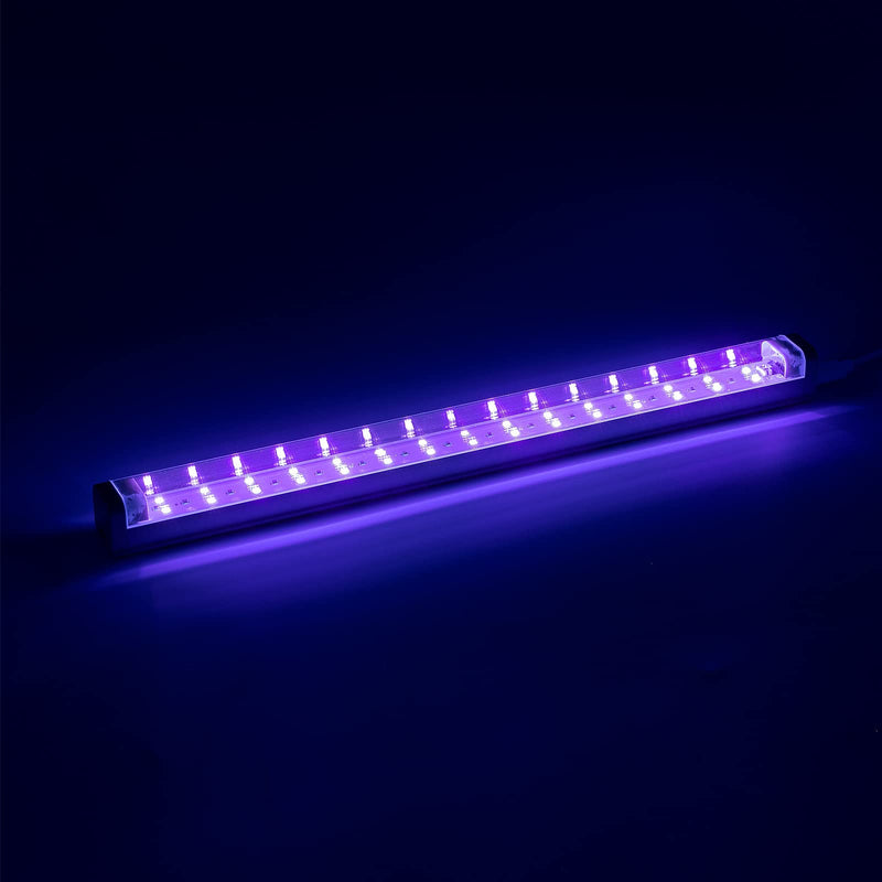 UV Black Light Bar USB DC 10W 1ft LED Blacklight Bar Strip Lights for Bedroom Fluorescent Paint Poster Party Glow in The Dark Light Magnet 2 Pack 2 Count (Pack of 1)