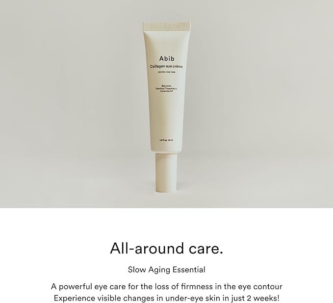 Abib Collagen Eye Cream Resurrection Grass Tube 30ml Aviv Korean Cosmetics Skin Care Mask Pack Sensitive Skin Moisturizing Pores Eye Care - NewNest Australia