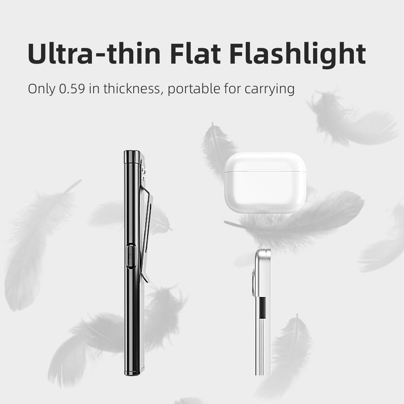 WARSUN Compact Multi-Mode Pocket LED Flashlight - 675LM, USB-C Rechargeable, IPX4, Dual Material, Red/Blue Strobe, for Everyday Carry & Travel 1