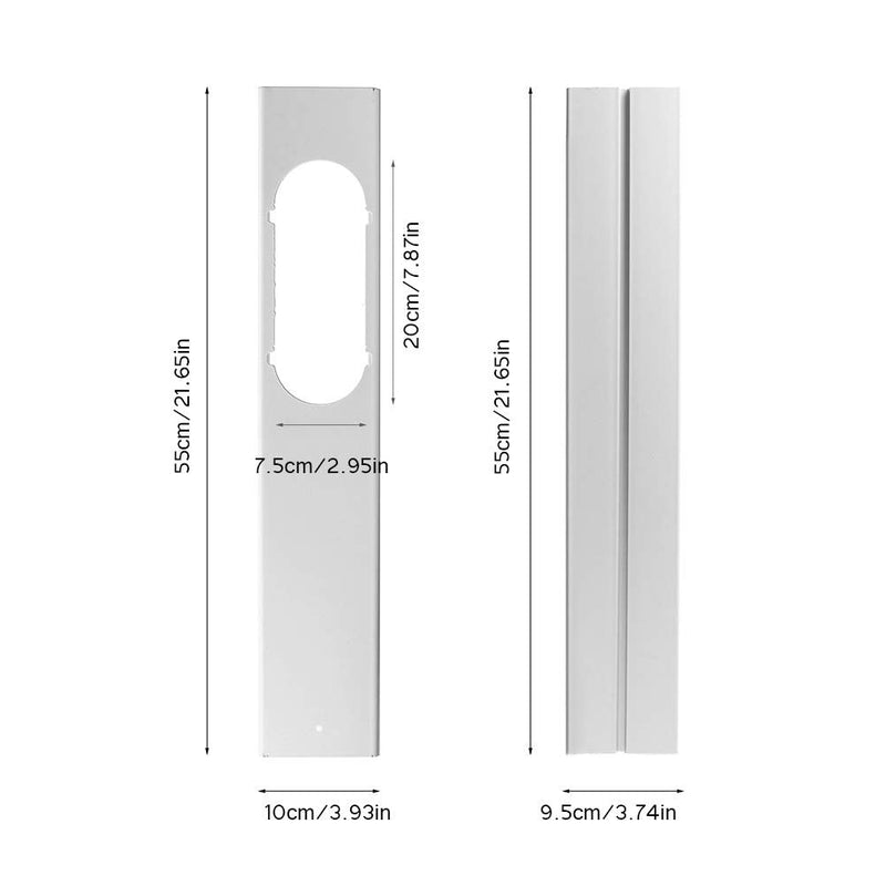 Portable Air Conditioner Window Kit,2PCS Universal Mobile Air Conditioner Adjustable Window Sealing Plate Splint Baffle, Lightweight Soft Baffle for Sliding Window or Sliding