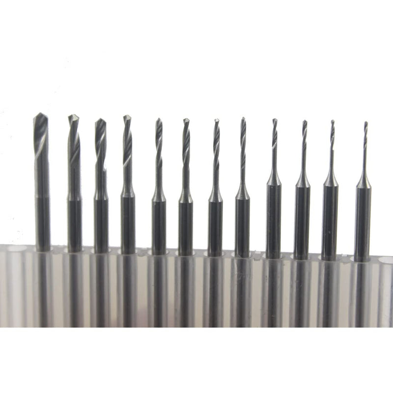 12 Pcs Drilling Burr - 3/32'' Shank Twist Drills Bits Jewelry Bead Reamer Drilling Tools for Lapidary Making (005-023)