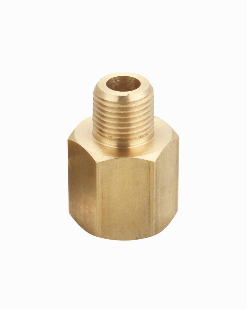Brass Pipe Fitting, Adapter, 1/8 Inch NPT Male Pipe x 1/4 Inch NPT Female Pipe, Pack of 5 1/8 Inch NPT Male x 1/4 Inch NPT Female 5 Piece