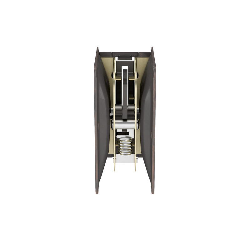 Richelieu Hardware 1701ORBPSBC Onward Pocket Door Pull, Privacy Lock, 3 1/4 in (82 mm), Rectangular, Oil-Rubbed Bronze