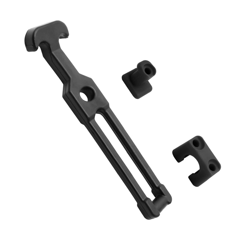BokWin 2 Pcs Rubber Draw Latch T Handle,7.87 Inch Flexible Hasp Latch for Tool Box Golf Cart Cooler(Black) 7.87 inch Black