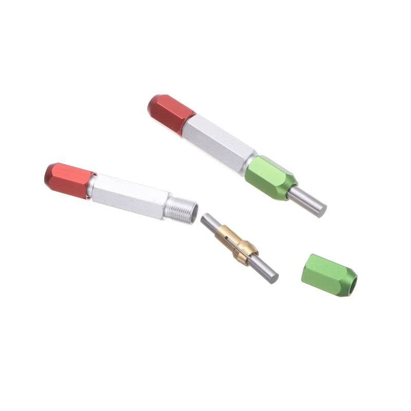 HARFINGTON Aluminum Alloy Pin Gage Handle 9-10mm Clamping Range Go No Double End Gauge Handle Industrial Tools for Plug Gage