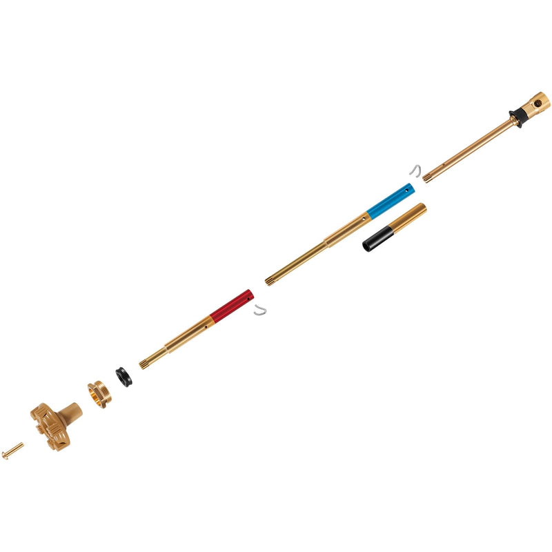 RK-ADJ-PRV Adjustable Rod Repair Kit, Compatible with Woodford 14 16 17 19 22 V22 Faucets, Universal PRV Upgrade Anti-Burst Design, Heavy-Duty Brass Stem & Metal Handle Repair Set (10pcs)