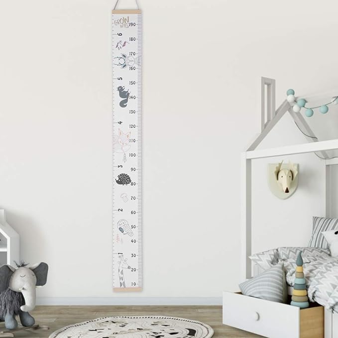 Height gauge, sticker, 6.6 ft (2 m), children's height gauge, wall mounted, children's growth record, wall mounted, height measuring instrument, Scandinavian interior, New Year, Christmas gift - NewNest Australia