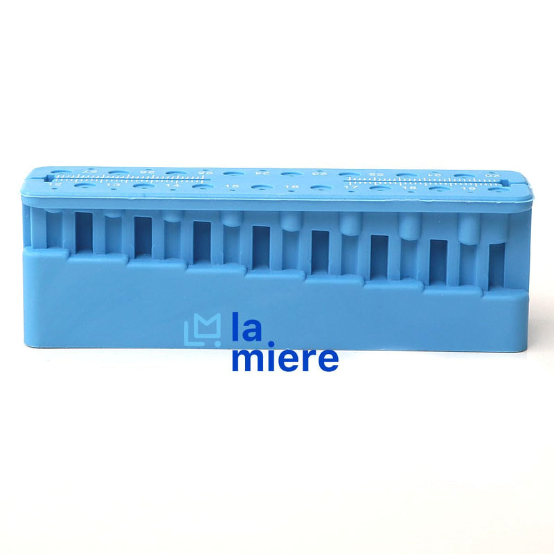 Dental Endodontic Measuring Tools File Holder, Autoclaveable Endo Files Block Measuring Instrument Ruler B-Upside Measure B-Side