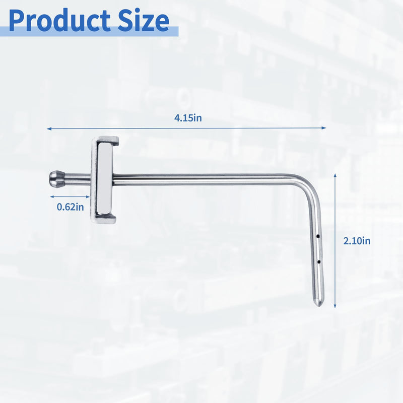 A-303 Static Pressure Probe fit for HVAC,Manometers, Magnehelic Gages, Pressure Switches, Portable Static Pr Tip for 3/16" Plastic or Rubber Tubing, Pitot Static Tube with Magnetic Flange