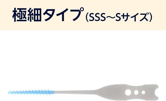 by Amazon Soft Rubber Interdental Brush (Extra Fine Type SSS-S) 120 Pieces (60 x 2 Pieces) (Aoyama, Labo) - NewNest Australia