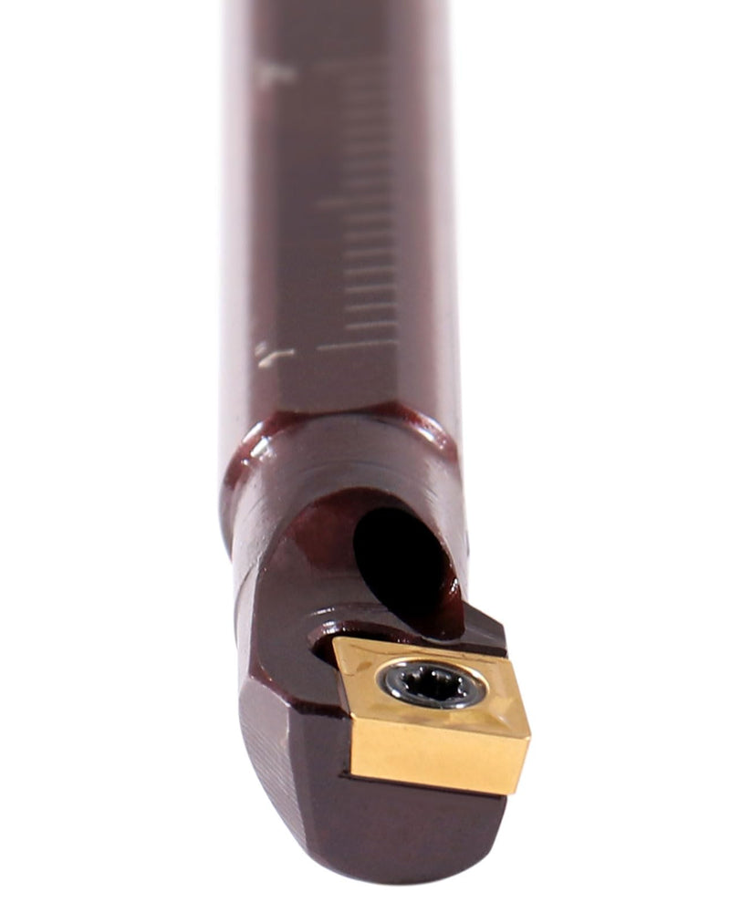Accusize 3/8" Right-Hand SCLCR Coolant Through Indexable Boring Bar | 4.33 in OAL, 0.480 in Min Bore, CCMT 21.5 Carbide Inserts, 13° Approach Angle, 2800-0035 3/8 in