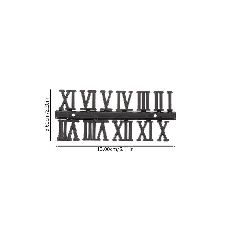 DIY Clock Numbers Kit: Roman & Arabic Numerals, 12 pcs, Modern Style, Unisex, All Seasons, Craft Clock Making Kit