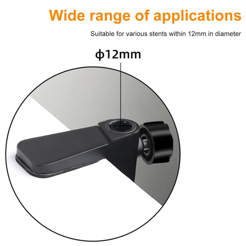 OriGlam Aluminum C Clamp Clip Mount for Camera Monitor, Desktop Mount Holder Universal C-Clamp for Microphone Mic, Table Mount Holder Mounting Bracket Stand for Microphone/Tablet (Black)