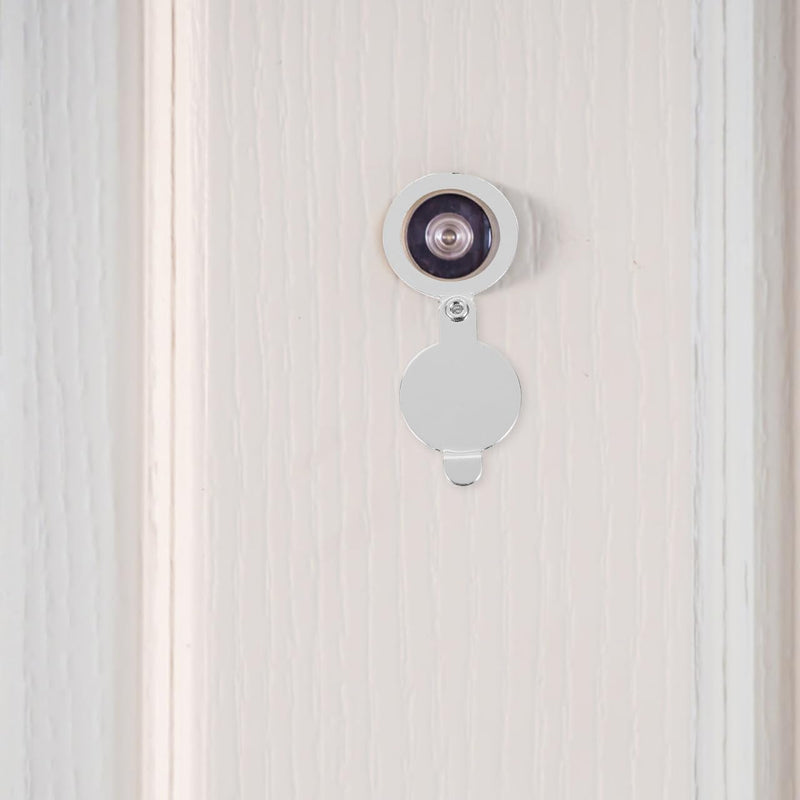 4 PCS Peephole Cover,Door Viewer Privacy Cover Door Viewer Lid Enhanced Privacy for Home Office Hotel Apartment Dormitory 5.5X2.2X0.5CM Silver