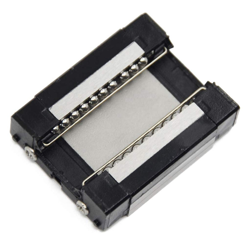 Black MGN12C Carriage Block with Anti-Fall Strips for 12mm MGN12 Linear Motion Slide Rail Guide MGN12C Block