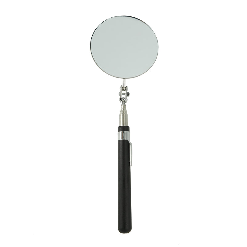 Round Telescopic testing mirror,Inspection mirror telescoping area 85mm mirror, Inspection Tool for Checking Vehicle,Observing Eyelashes Mouth and Other Small Parts Extended (Large mirror 2 PCS) Large mirror