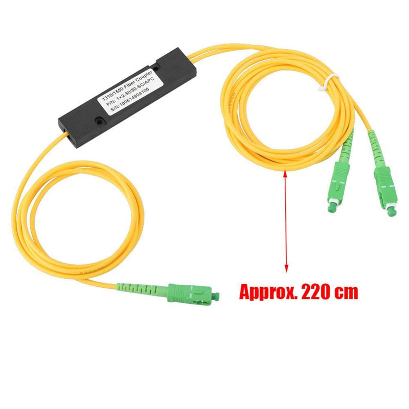 Zopsc Fiber Optical Pigtail SC 1X2 PLC Singlemode Fiber Optical Splitter SC/APC for CATV FTTH FOS