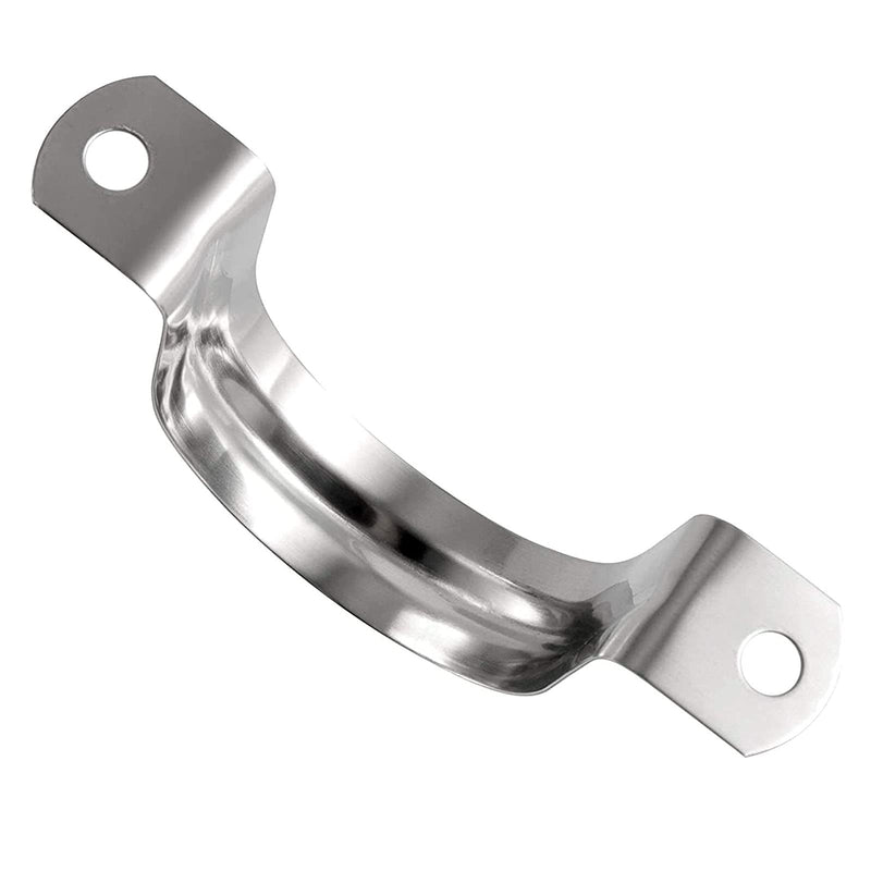 10 Pcs 4inch Rigid Pipe Strap,Two Hole Stainless Steel Strap U Bracket, Widened Tube Strap Tension Clip Assortment Kit Heavy Duty Pipe Clamp for Pipe Fixing（110mm） 4inch(10 Pcs)