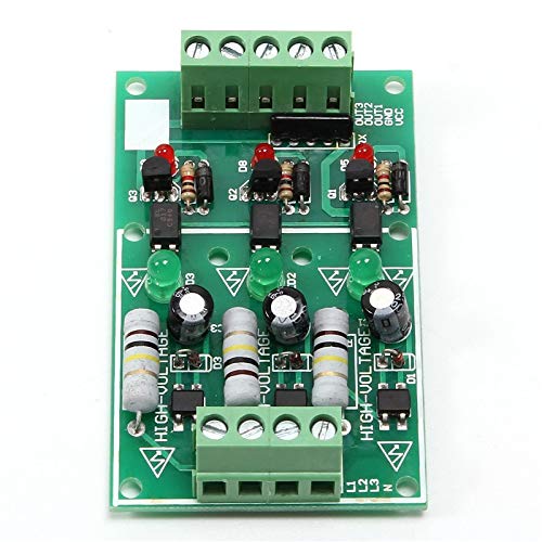 DONGKER Optocoupler Isolation Module,3 Channel Photoelectric Isolated Module 220V AC Detection Module