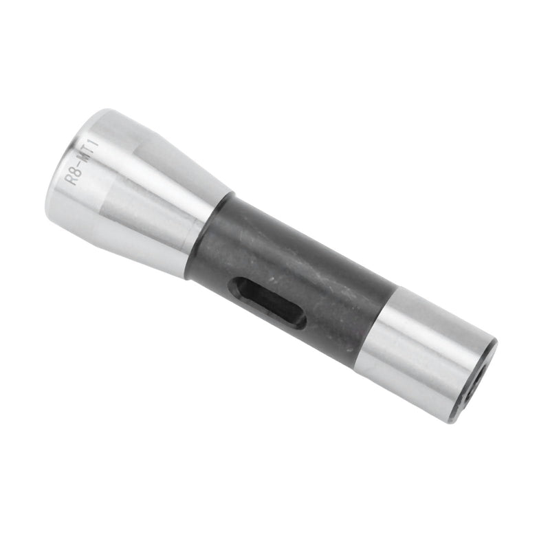 Morse Taper Drill Adapter, R8 to MT1 Morse Taper Drill Adapter, 4.49 Alloy Steel Milling Spindle Adapter for Lathes, Slotting Cutter Arbors