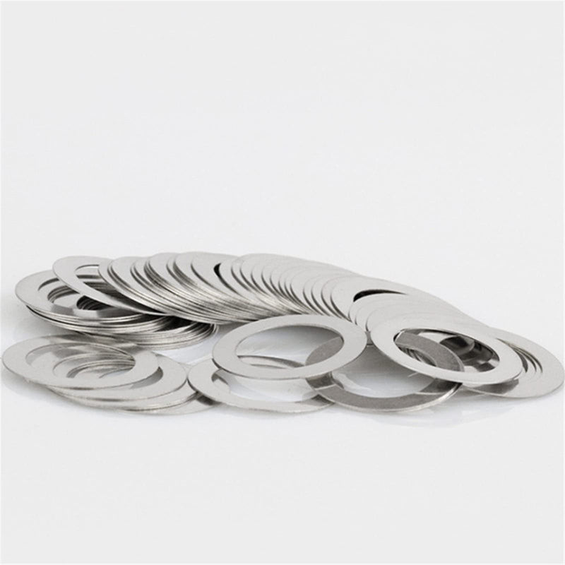 KALESYUJIN-600PCS M3-M18-0.2Metal Shim Washers Ultrathin Gasket Thin Flat Washer Stainless Steel…