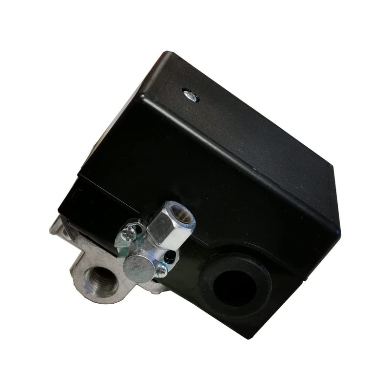 56288020 Pressure Switch for Ingersoll Rand 175/140 PSI - 4 Port 56288020-01 with 200 Psi Pressure Gauge