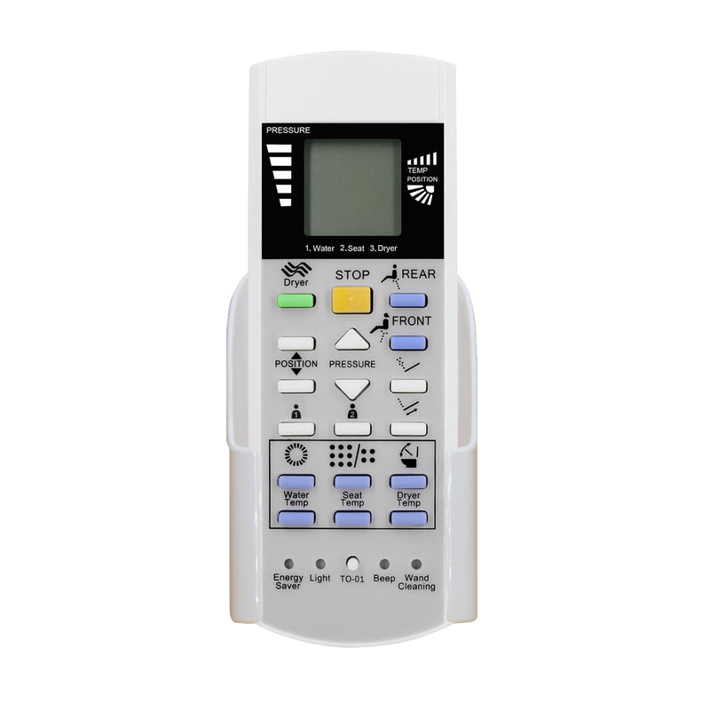 TOTO Replacement Remote Control for Washlet Bidet Toilet Seat SW3084#01, SW3084#12, SW3083#01, SW3083, SW3046#01, SW3046, S500E, S550E, SW3056#01 with Mounting Bracket