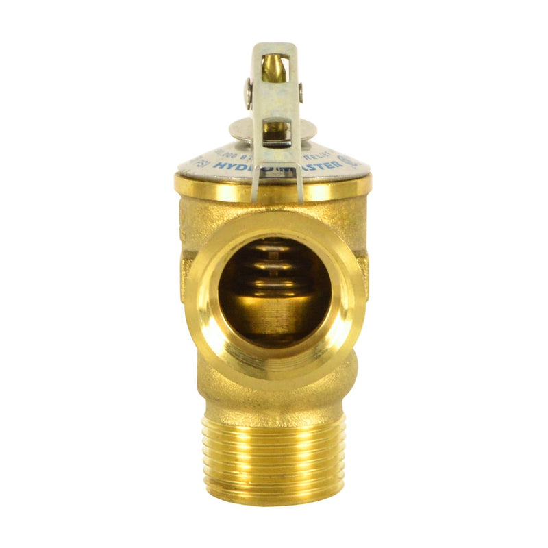 HYDRO MASTER Safety Relief Valve With 3/4 Inch Thread 30 PSI ASME Hot Water (30 PSI)