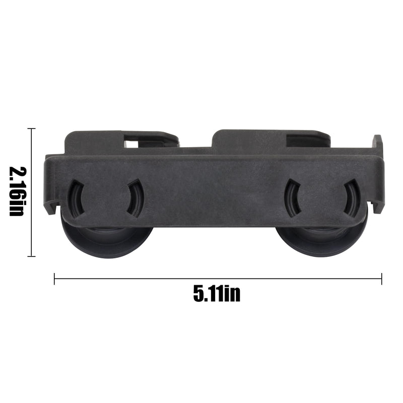 WD28X27241 GE Dishwasher Rack Carrier And Roller Kit for GE Dishwasher Lower Rack Wheels Assembly,Interchangeable With Both The Left and Right Side -Replaces WD12X10439, WD12X10446, WD12X10447-1Pack WD28X27241 x1