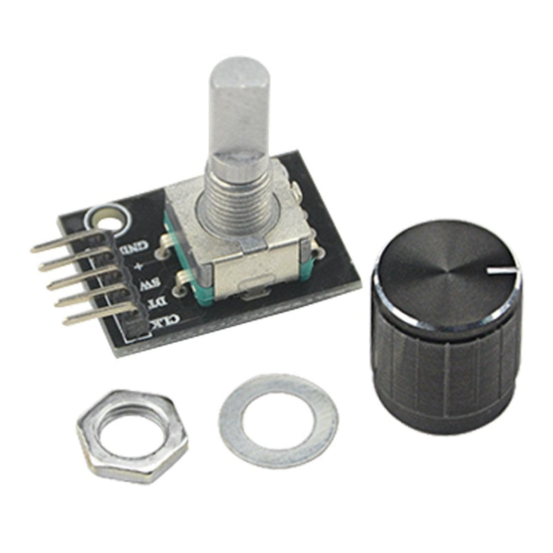 WMYCONGCONG 8 Pcs KY-040 360 Degree Rotary Encoder Module with Knob Cap for Arduino Micro Controller Use