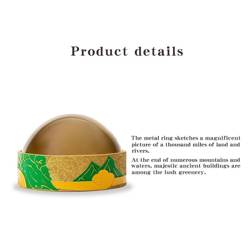 Reading Magnifying Glass 7X Paperweight hemispherical Magnifying Glass Optical Lens with Beautiful Box and Polished Bag