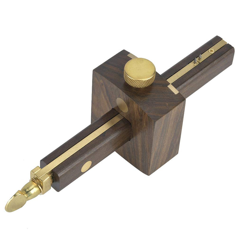 8 Inch Mortise Marking Gauge Woodworking Sliding Mark Scraper with Adjustable Head for Precision Carpentry Joinery and Cabinet Making