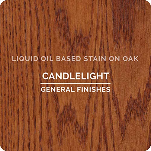 General Finishes Oil Based Penetrating Wood Stain, 1 Quart, Candlelight