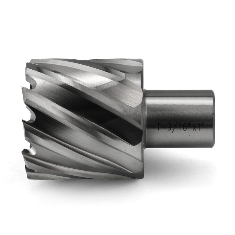 Annular Cutter JESTUOUS 1-9/16 Inch Cutting Diameter 3/4 Weldon Shank 1 Cutting Depth with Pilot Pin Slugger Bits HSS Kit for Magnetic Drill Press,1 Piece