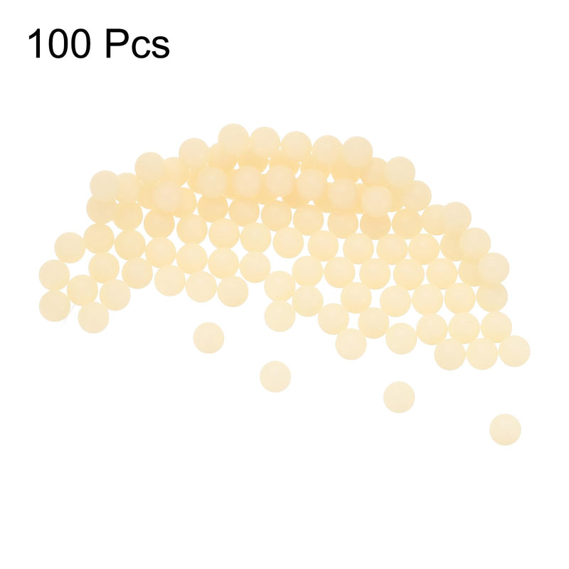 uxcell 100pcs Nylon Bearing Balls 5mm Solid Plastic Balls, Precision Mini Nylon Balls
