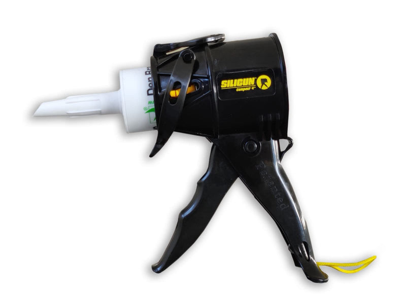 SILIGUN™ Gen-1 Compact Caulking Gun - No Drip Caulk Gun - Patented Design - Lightweight ABS Frame - Works with All 10 oz Tubes