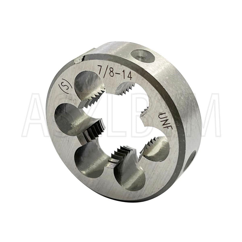 7/8-14 HSS Tap And Die Set， UNF Machine Thread Tap And UNF Round Thread Die Right Hand