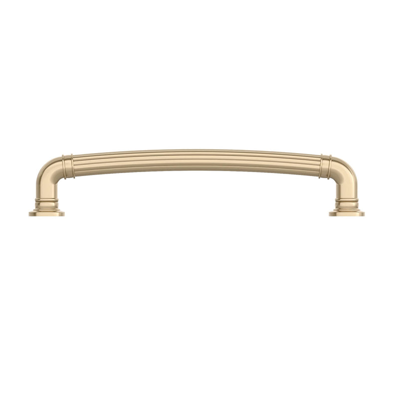 Richelieu Hardware BP8818192CHBRZ Casoria Collection 7 9/16-inch (192 mm) Center-to-Center Fluted Champagne Bronze Traditional Round Cabinet and Drawer Pull Handle for Kitchen, Bathroom, and Furniture 192 mm