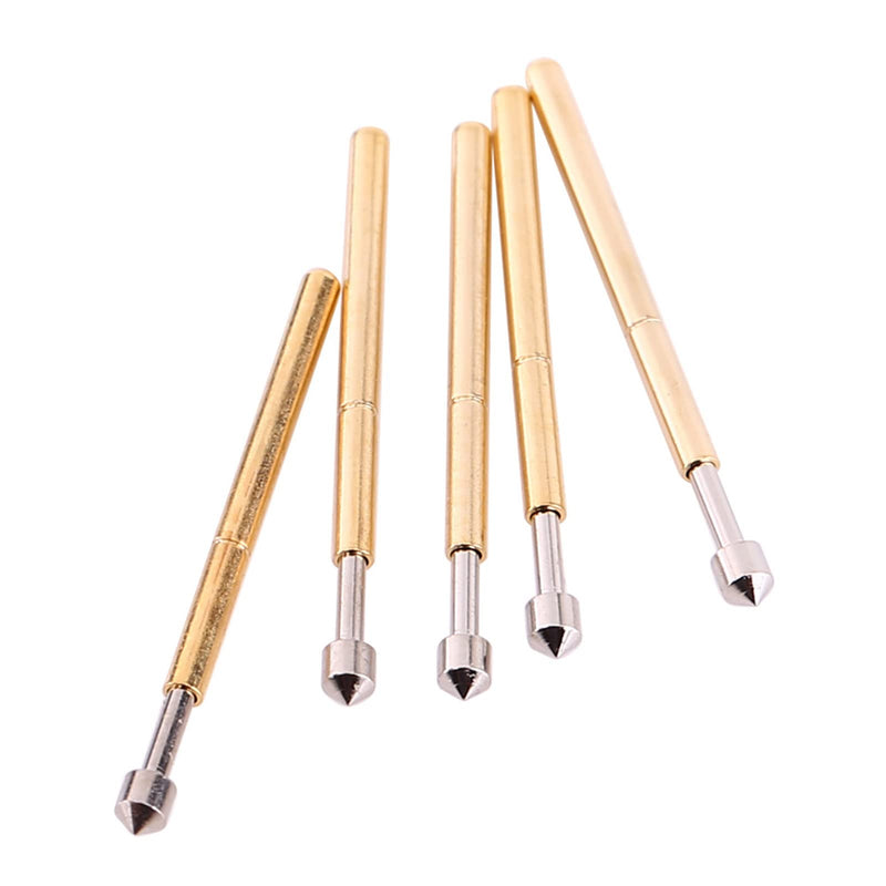 Spring Test Probes, 100Pcs P75-E2 High Accuracy Round Pogo Pins for PCB Board Testing Contact